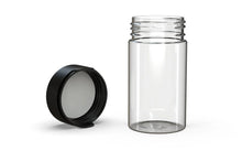 Load image into Gallery viewer, Chubby Gorilla 150CC/5FL.OZ/150ML Aviator CR Container With Inner Seal & Tamper - Clear Natural/Opaque Black Lid - WORLDTRADERS USA
