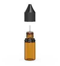 Load image into Gallery viewer, Chubby Gorilla 10ML Unicorn Bottle V3 - Translucent Amber/Black Cap - WORLDTRADERS USA