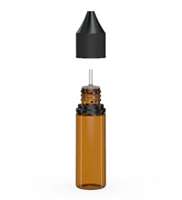 Load image into Gallery viewer, Chubby Gorilla 15ML Unicorn Bottle V3 - Translucent Amber Bottle/Black Cap - WORLDTRADERS USA