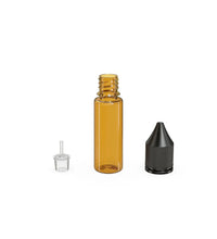 Load image into Gallery viewer, Chubby Gorilla 15ML Unicorn Bottle V3 - Translucent Amber Bottle/Black Cap - WORLDTRADERS USA