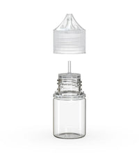 Load image into Gallery viewer, Chubby Gorilla 20ML Stubby Unicorn Bottle - Clear Bottle/Clear Cap - WORLDTRADERS USA