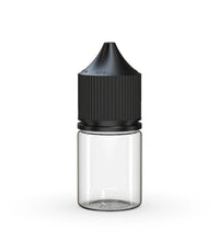 Load image into Gallery viewer, Chubby Gorilla 20ML Stubby Unicorn Bottle - Clear Bottle/Black Cap - WORLDTRADERS USA