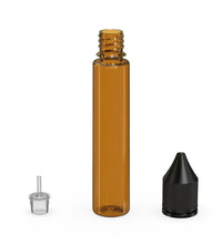 Load image into Gallery viewer, Chubby Gorilla 30ML Unicorn Bottle V3 - Translucent Amber Bottle/Black Cap - WORLDTRADERS USA