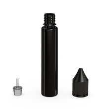 Load image into Gallery viewer, Chubby Gorilla 30ML Unicorn Bottle V3 - Opaque Black Bottle/Black Cap - WORLDTRADERS USA