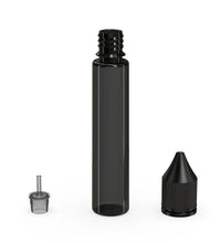 Cargar imagen en el visor de la galería, Chubby Gorilla 30ML Unicorn Bottle V3 - Translucent Black Bottle/Black Cap - WORLDTRADERS USA