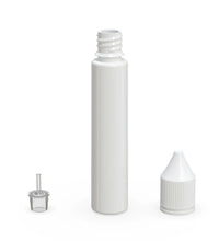 Load image into Gallery viewer, Chubby Gorilla 30ML Unicorn Bottle V3 - Opaque White Bottle/White Cap - WORLDTRADERS USA