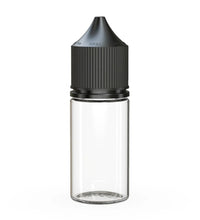 Load image into Gallery viewer, Chubby Gorilla 30ML Stubby Unicorn Bottle V3 - Clear Bottle/Black Cap - WORLDTRADERS USA