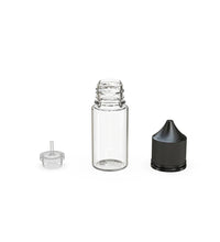 Load image into Gallery viewer, Chubby Gorilla 30ML Stubby Unicorn Bottle V3 - Clear Bottle/Black Cap - WORLDTRADERS USA