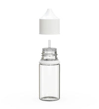 Load image into Gallery viewer, Chubby Gorilla 30ML Stubby Unicorn Bottle V3 - Clear Bottle/White Cap - WORLDTRADERS USA