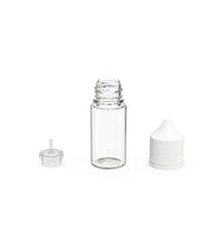 Load image into Gallery viewer, Chubby Gorilla 30ML Stubby Unicorn Bottle V3 - Clear Bottle/White Cap - WORLDTRADERS USA