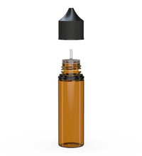 Load image into Gallery viewer, Chubby Gorilla 50ML Unicorn Bottle V3 - Translucent Amber Bottle/Black Cap - WORLDTRADERS USA