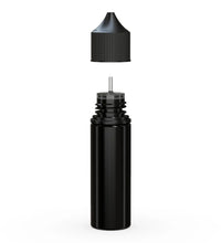 Load image into Gallery viewer, Chubby Gorilla 50ML Unicorn Bottle V3 - Opaque Black Bottle/Black Cap - WORLDTRADERS USA