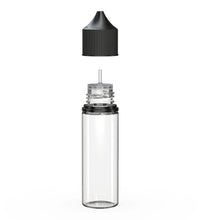 Load image into Gallery viewer, Chubby Gorilla 50ML Unicorn Bottle V3 - Clear Bottle/Black Cap - WORLDTRADERS USA