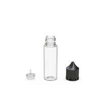 Load image into Gallery viewer, Chubby Gorilla 50ML Unicorn Bottle V3 - Clear Bottle/Black Cap - WORLDTRADERS USA