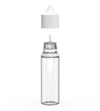 Load image into Gallery viewer, Chubby Gorilla 50ML Unicorn Bottle V3 - Clear Bottle/White Cap - WORLDTRADERS USA