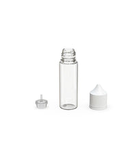 Load image into Gallery viewer, Chubby Gorilla 50ML Unicorn Bottle V3 - Clear Bottle/White Cap - WORLDTRADERS USA