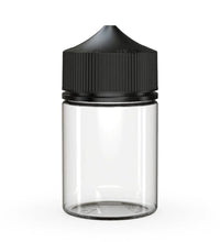 Load image into Gallery viewer, Chubby Gorilla 60ML Stubby Unicorn Bottle - Clear Bottle/Black Cap - WORLDTRADERS USA