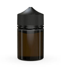Load image into Gallery viewer, Chubby Gorilla 60ML Stubby Unicorn Bottle - Transparent Black Bottle/Black Cap - WORLDTRADERS USA