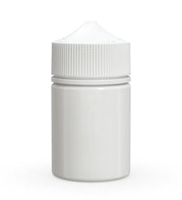 Load image into Gallery viewer, Chubby Gorilla 60ML Stubby Unicorn Bottle - Opaque White Bottle/White Cap - WORLDTRADERS USA