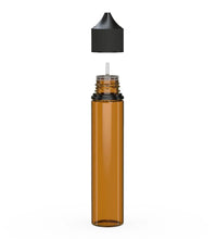 Load image into Gallery viewer, Chubby Gorilla 75ML Unicorn Bottle V3 - Translucent Amber Bottle/Black Cap - WORLDTRADERS USA