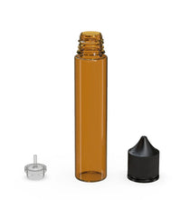Load image into Gallery viewer, Chubby Gorilla 75ML Unicorn Bottle V3 - Translucent Amber Bottle/Black Cap - WORLDTRADERS USA