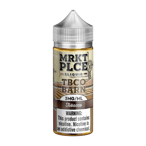 MRKTPLCE TBCO Barn Tobacco 100ml E-Juice - WORLDTRADERS USA LLC