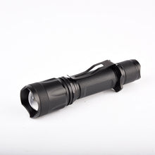 Load image into Gallery viewer, Pivoi 10W LED Tactical Rechargeable Flashlight with Clip, IP44 Water Resistant, Zoom focus, Metal body, 1000 Lumens - Uses 1x 18650 Battery - WORLDTRADERS USA LLC (Vapeology)
