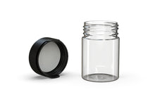 Load image into Gallery viewer, Chubby Gorilla 120CC/4FL.OZ/120ML Aviator CR Container With Inner Seal &amp; Tamper - Clear Natural/Opaque Black Lid - WORLDTRADERS USA