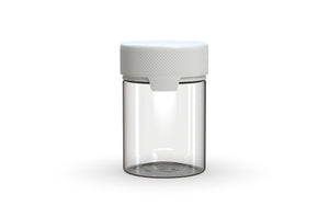 Chubby Gorilla 120CC/4FL.OZ/120ML Aviator CR Container With Inner Seal & Tamper - Clear Natural/Opaque White Lid (1200 pack) - WORLDTRADERS USA