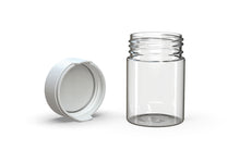 Load image into Gallery viewer, Chubby Gorilla 120CC/4FL.OZ/120ML Aviator CR Container With Inner Seal &amp; Tamper - Clear Natural/Opaque White Lid (1200 pack) - WORLDTRADERS USA