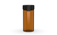 Load image into Gallery viewer, Chubby Gorilla 240CC/8FL.OZ/240ML Aviator CR Container With Inner Seal &amp; Tamper - Translucent Amber/Opaque Black Lid - WORLDTRADERS USA