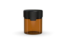 Load image into Gallery viewer, Chubby Gorilla 120CC/3FL.OZ/120ML Aviator CR Container With Inner Seal &amp; Tamper -Translucent Amber/Opaque Black Lid - WORLDTRADERS USA