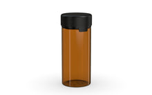Load image into Gallery viewer, Chubby Gorilla 240CC/8FL.OZ/240ML Aviator CR Container With Inner Seal &amp; Tamper - Translucent Amber/Opaque Black Lid - WORLDTRADERS USA