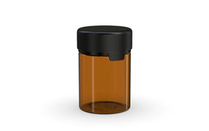 Chubby Gorilla 120CC/4FL.OZ Aviator CR -Translucent Amber/Opaque Black Lid - WORLDTRADERS USA