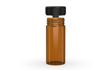 Load image into Gallery viewer, Chubby Gorilla 240CC/8FL.OZ/240ML Aviator CR Container With Inner Seal &amp; Tamper - Translucent Amber/Opaque Black Lid - WORLDTRADERS USA