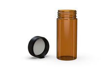 Load image into Gallery viewer, Chubby Gorilla 240CC/8FL.OZ/240ML Aviator CR Container With Inner Seal &amp; Tamper - Translucent Amber/Opaque Black Lid - WORLDTRADERS USA