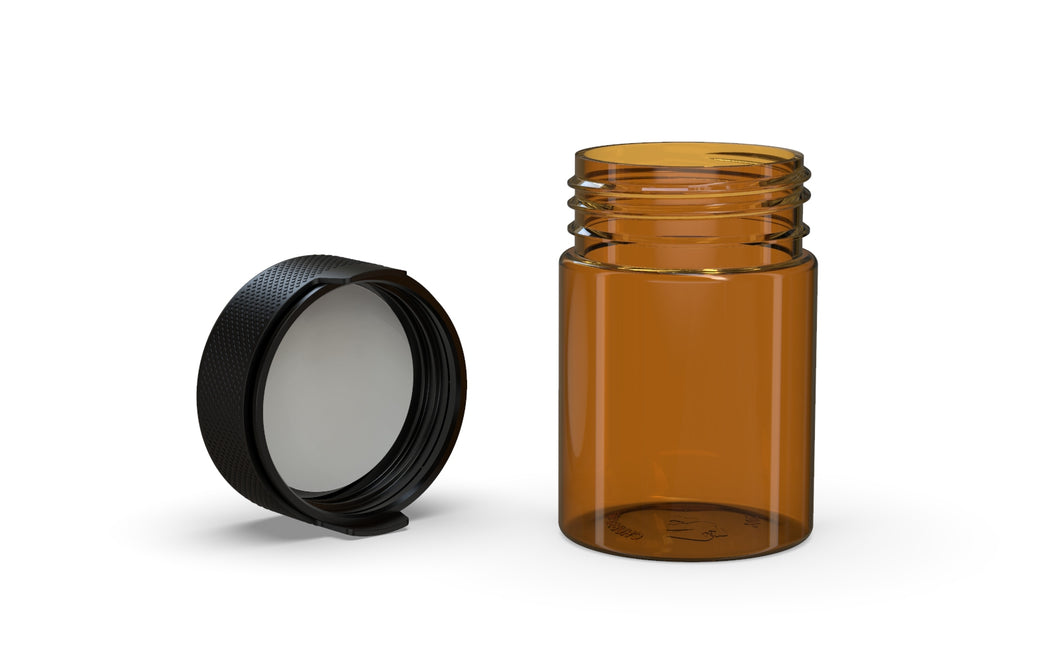 Chubby Gorilla 120CC/4FL.OZ Aviator CR -Translucent Amber/Opaque Black Lid - WORLDTRADERS USA