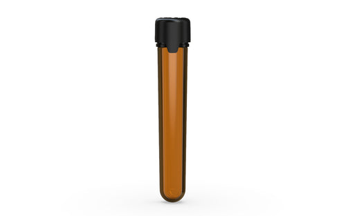Chubby Gorilla Aviator CR Pre roll Tube 120mm - Translucent Amber/Black Lid - WORLDTRADERS USA