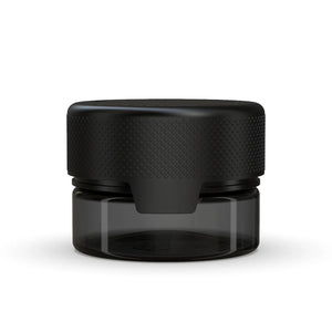 Chubby Gorilla 30CC/1FL.OZ/30ML Aviator CR Container With Inner Seal & Tamper - Translucent Black/Opaque Black Lid - WORLDTRADERS USA