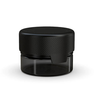 Chubby Gorilla 30CC/1FL.OZ/30ML Aviator CR Container With Inner Seal & Tamper - Translucent Black/Opaque Black Lid - WORLDTRADERS USA