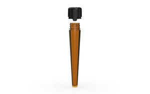 Chubby Gorilla Aviator CR Pre roll Tube 113mm - Translucent Amber/Black Lid - WORLDTRADERS USA