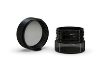 Load image into Gallery viewer, Chubby Gorilla 30CC/1FL.OZ/30ML Aviator CR Container With Inner Seal &amp; Tamper - Translucent Black/Opaque Black Lid - WORLDTRADERS USA