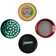 Cargar imagen en el visor de la galería, SKULL 4PC ALUMINUM MAGNETIC GRINDER (1) - WORLDTRADERS USA