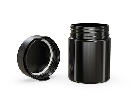 Chubby Gorilla 550CC/18.5FL.OZ/550ML Aviator CR XL Container With Inner Seal & Tamper - Opaque Black/Opaque Black Lid - WORLDTRADERS USA