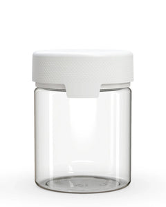 Chubby Gorilla 550CC/18.5FL.OZ/550ML Aviator CR XL Container With Inner Seal & Tamper - Clear Natural/Opaque White Lid - WORLDTRADERS USA