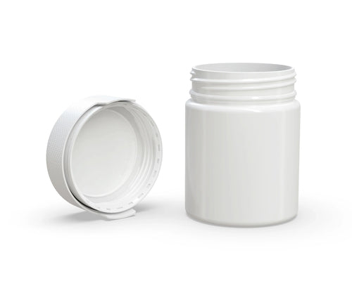 Chubby Gorilla 550CC/18.5FL.OZ/550ML Aviator CR XL Container With Inner Seal & Tamper - Opaque White/Opaque White Lid - WORLDTRADERS USA