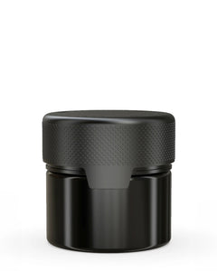Chubby Gorilla 60CC/2FL.OZ/60ML Aviator CR Container With Inner Seal & Tamper - Opaque Black/Opaque Black Lid - WORLDTRADERS USA
