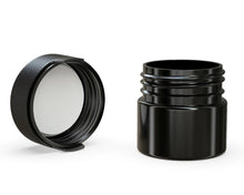 Cargar imagen en el visor de la galería, Chubby Gorilla 60CC/2FL.OZ/60ML Aviator CR Container With Inner Seal &amp; Tamper - Opaque Black/Opaque Black Lid - WORLDTRADERS USA