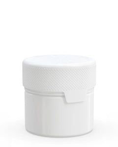 Chubby Gorilla 60CC/2FL.OZ/60ML Aviator CR Container With Inner Seal & Tamper - Opaque White/Opaque White Lid - WORLDTRADERS USA