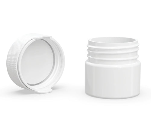 Chubby Gorilla 60CC/2FL.OZ/60ML Aviator CR Container With Inner Seal & Tamper - Opaque White/Opaque White Lid - WORLDTRADERS USA